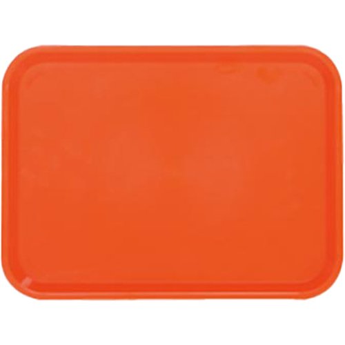 Fast Food Tray Orange ABS Plastic 434x318x19mm | Stalwart DA-GZFH746