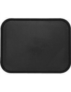 Fast Food Tray Black Polypropylene (PP) 341x262x19mm | Stalwart DA-GZFH754