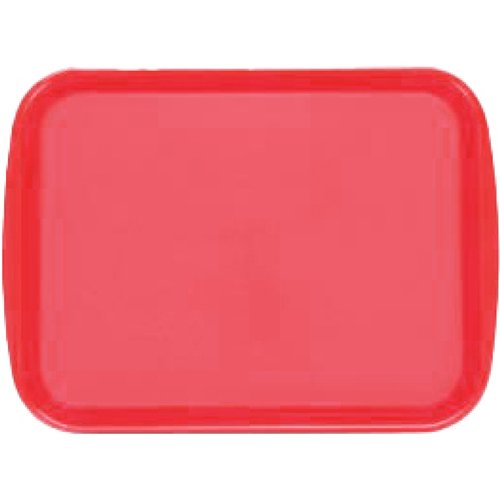 Fast Food Tray Red Polypropylene (PP) 363x269x19mm | Stalwart DA-GZFH766