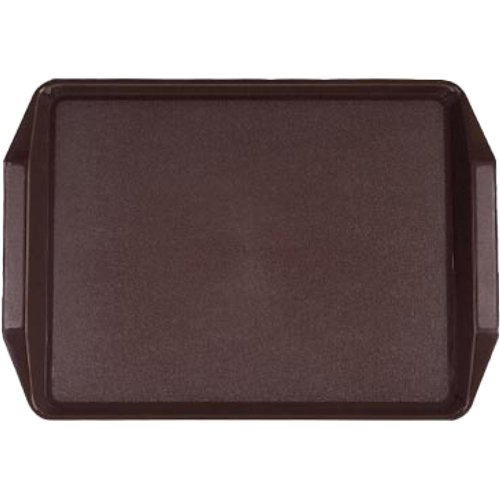 Fast Food Tray Brown ABS Plastic 436x305x30mm | Stalwart DA-GZFH794