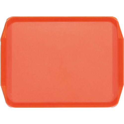 Fast Food Tray Orange ABS Plastic 435x325x25mm | Stalwart DA-GZFH798