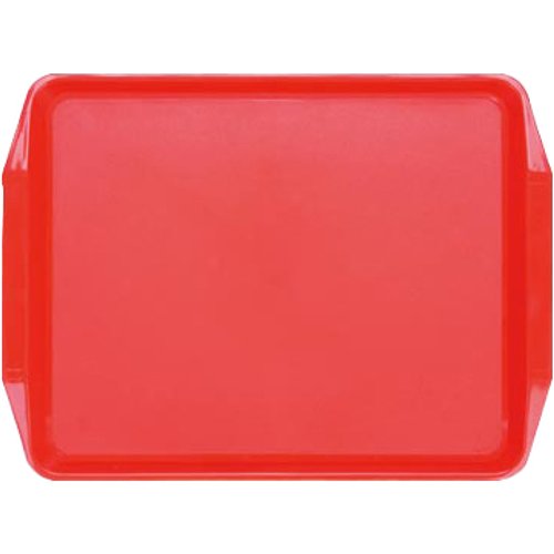 Fast Food Tray Red ABS Plastic 435x325x25mm | Stalwart DA-GZFH7102