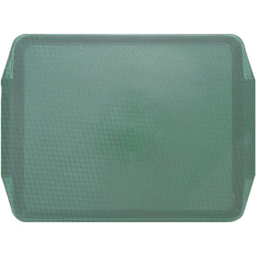 Fast Food Tray Green ABS Plastic 435x325x25mm | Stalwart DA-GZFH7104