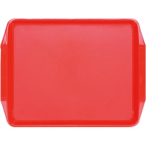 Fast Food Tray Red ABS Plastic 455x325x25mm | Stalwart DA-GZFH7110