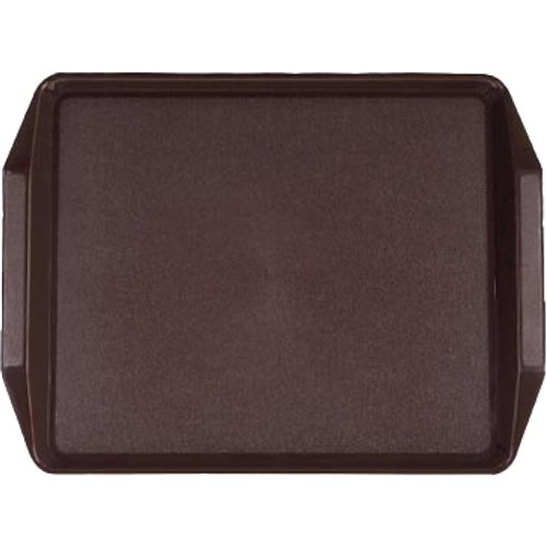 Fast Food Tray Brown ABS Plastic 455x325x25mm | Stalwart DA-GZFH7112