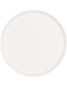 Round Fast Food Tray White ABS Plastic Ф305x23mm | Stalwart DA-GZFH7118