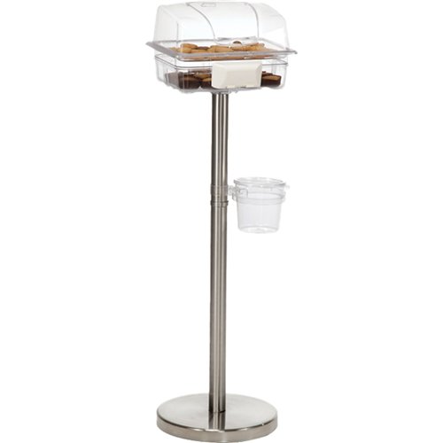 Food Sampling Stand Transparent ABS Plastic 330x265x1100mm | Stalwart DA-GZFH802
