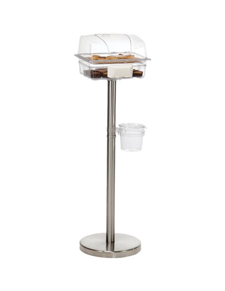 Food Sampling Stand Transparent ABS Plastic 330x265x1100mm | Stalwart ...