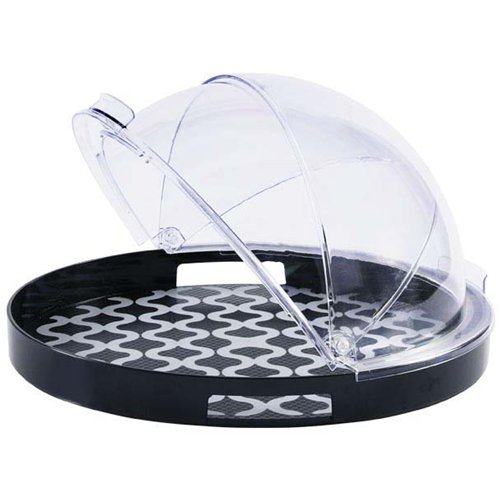 Round Rotating Display Cover Transparent Polycarbonate (PC) 420x410x240mm | Stalwart DA-GZFH904