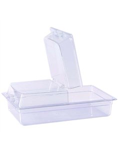 Rectangular Flip Display Cover Transparent Polycarbonate (PC) 531x335x75mm | Stalwart DA-GZFH906