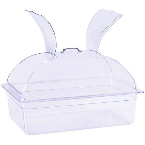 Rectangular Flip Display Cover Transparent Polycarbonate (PC) 535x333x180mm | Stalwart DA-GZFH908