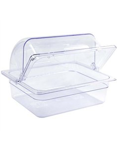 Rectangular Rotating Display Cover Transparent Polycarbonate (PC) 336x280x145mm | Stalwart DA-GZFH910