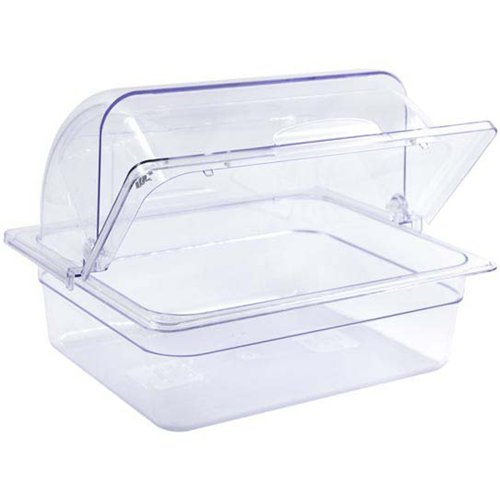Rectangular Rotating Display Cover Transparent Polycarbonate (PC) 336x280x145mm | Stalwart DA-GZFH910