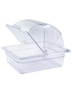 Rectangular Rotating Display Cover Transparent Polycarbonate (PC) 341x278x170mm | Stalwart DA-GZFH912