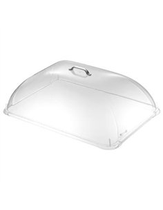 16&quotx12&quot Oval Food Cover Transparent Polycarbonate (PC) 368x267x130mm | Stalwart DA-GZFH926