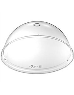 10&quot Round Food Cover Transparent Polycarbonate (PC) ϕ260x120mm | Stalwart DA-GZFH934