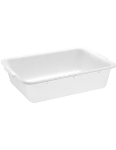Storage Box White Polyethylene (PE) 530×385×145mm | Stalwart DA-GZFH1010
