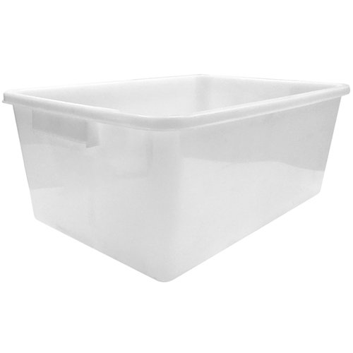 Storage Box White Polyethylene (PE) 615×420×260mm | Stalwart DA-GZFH1016