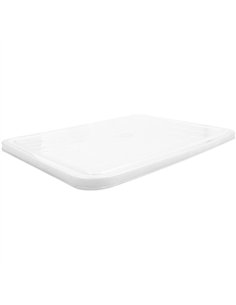 White Polyethylene (PE) Lid for Storage Box GZFH1016 605x430x18mm | Stalwart DA-GZFH1018