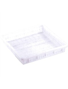 Tofu Grid Tray White Polypropylene (PP) 390×390×70mm | Stalwart DA-GZFH1020