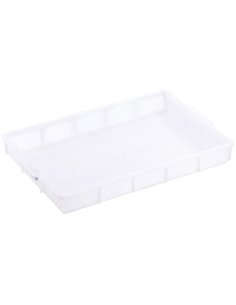 Storage Box White Polyethylene (PE) 435×290×50mm | Stalwart DA-GZFH1022