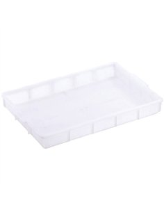 Storage Box White Polyethylene (PE) 520×340×65mm | Stalwart DA-GZFH1026