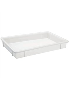 Storage Box White Polyethylene (PE) 560×376×80mm | Stalwart DA-GZFH1028