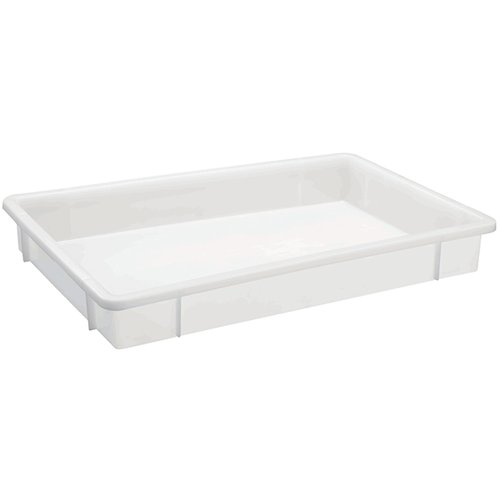 Storage Box White Polyethylene (PE) 560×376×80mm | Stalwart DA-GZFH1028