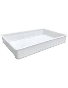 Storage Box White Polyethylene (PE) 615×415×93mm | Stalwart DA-GZFH1030