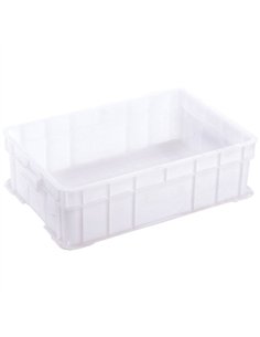Storage Box White Polyethylene (PE) 618×422×190mm | Stalwart DA-GZFH1032
