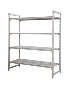 Multifunction 4-Tier Shelving Unit Grey Polypropylene (PP) 910×357×1796mm | Stalwart DA-GZFH1502