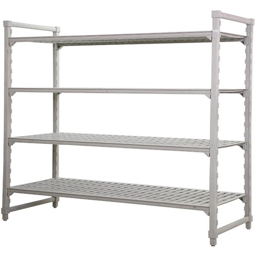 Multifunction 4-Tier Shelving Unit Grey Polypropylene (PP) 1520×357×1796mm | Stalwart DA-GZFH1506