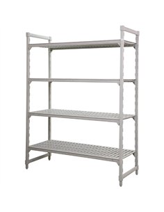 Multifunction 4-Tier Shelving Unit Grey Polypropylene (PP) 910×460×1796mm | Stalwart DA-GZFH1508
