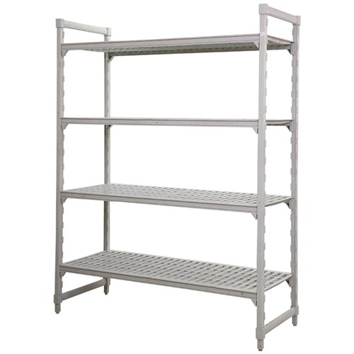 Multifunction 4-Tier Shelving Unit Grey Polypropylene (PP) 910×460×1796mm | Stalwart DA-GZFH1508