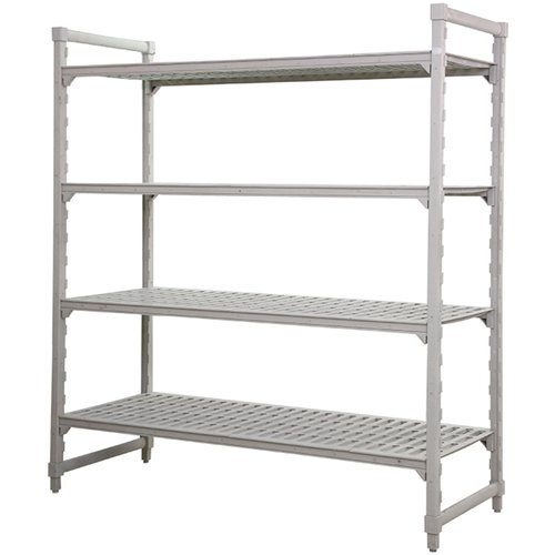 Multifunction 4-Tier Shelving Unit Grey Polypropylene (PP) 1220×460×1796mm | Stalwart DA-GZFH1510