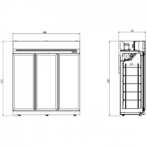 Commercial Display freezer 1563...