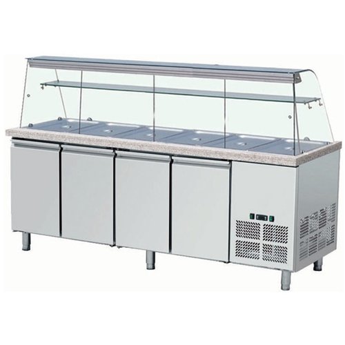 Refrigerated Counter with Display 6xGN1/1 | Stalwart DA-THSAI228
