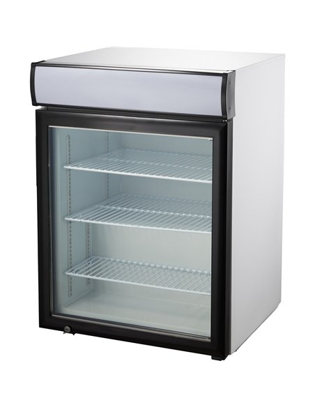 Commercial Countertop Display Freezer with Canopy 98L Single Glass Door Black 610x577x846mm | Stalwart DA-NORD608 Commercial Countertop Display Freezer with Canopy 98L Single Glass Door Black 610x577x846mm | Stalwart DA-NORD608