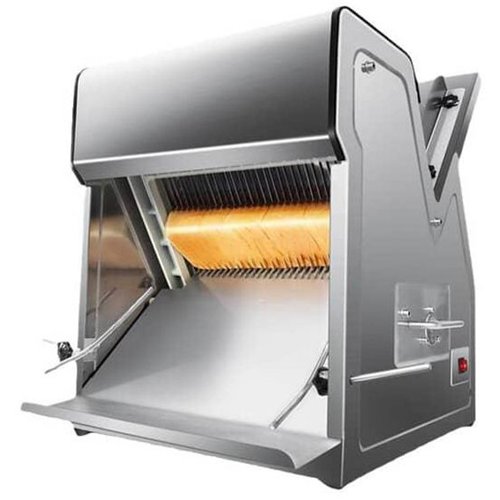 Commercial Automatic Countertop Bread Slicer 20-Slice 18mm Slices | Stalwart DA-NBB20SS