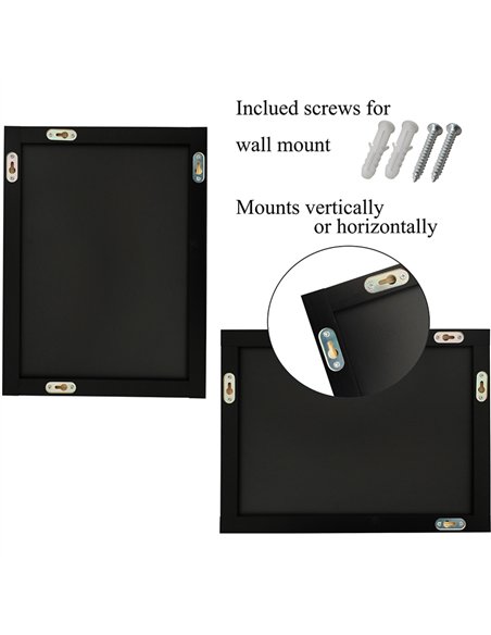 Chalk Board Black Frame 300×400mm | Stalwart DA-GWA208