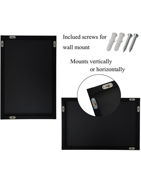 Chalk Board Black Frame 400×600mm | Stalwart DA-GWA210