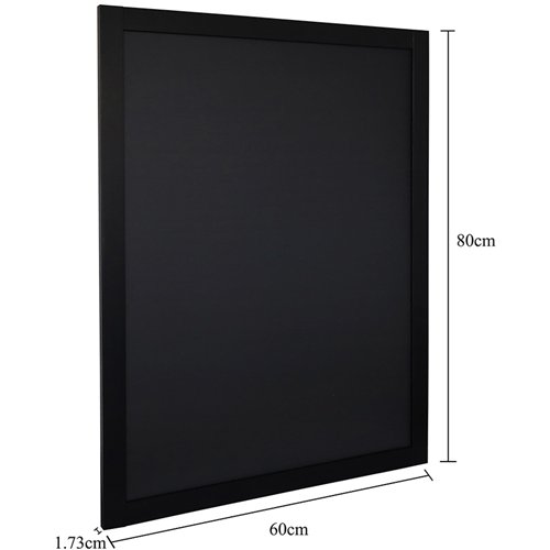 Chalk Board Black Frame 600×800mm | Stalwart DA-GWA212