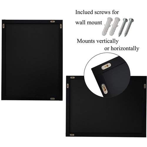 Chalk Board Black Frame 600×800mm | Stalwart DA-GWA212
