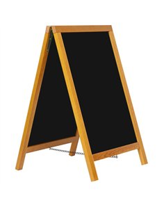 Pavement Chalk Board Beech Frame 560×550×851mm | Stalwart DA-GWA222