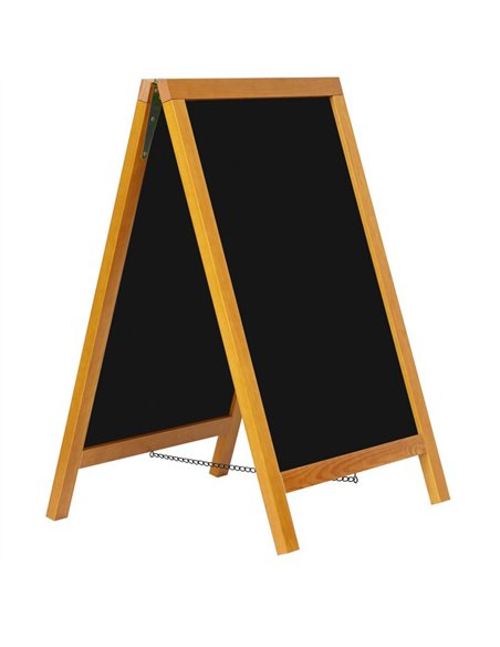 Pavement Chalk Board Beech Frame 560×550×851mm | Stalwart DA-GWA222