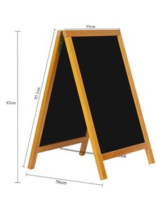 Pavement Chalk Board Beech Frame 560×550×851mm | Stalwart DA-GWA222 2