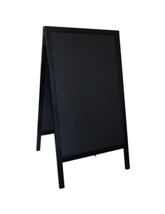 Pavement Chalk Board Black Frame 710×690×1252mm | Stalwart DA-GWA224