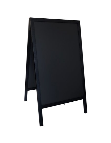 Pavement Chalk Board Black Frame 710×690×1252mm | Stalwart DA-GWA224
