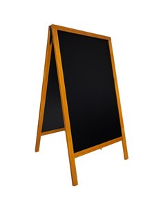 Pavement Chalk Board Beech Frame 710×690×1252mm | Stalwart DA-GWA226