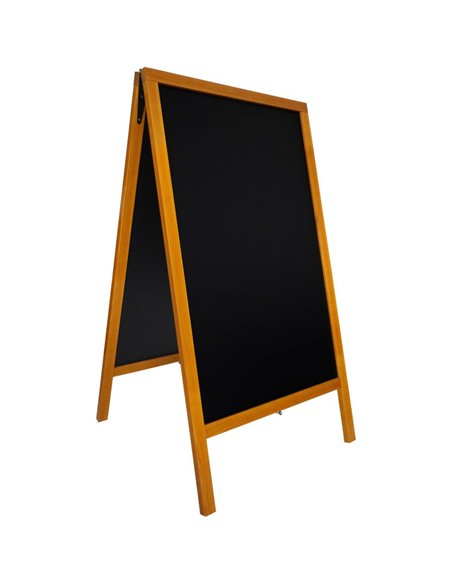 Pavement Chalk Board Beech Frame 710×690×1252mm | Stalwart DA-GWA226